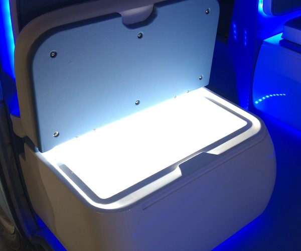 VW Type 2 Bay Window Illuminated coolbox (image shown with optional light)